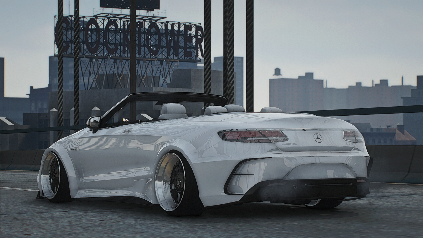 Mercedes S63 Cabrio Custom [Animated Roof]