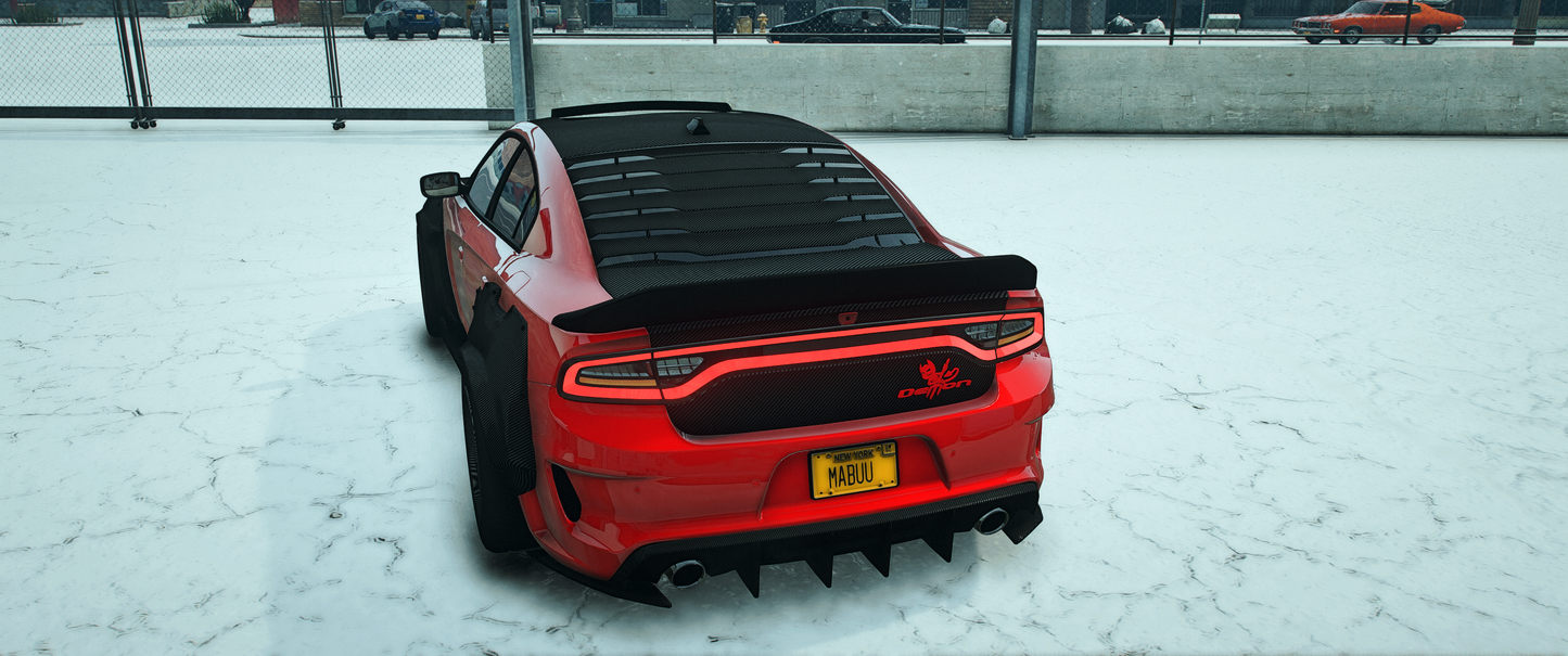 Custom 2021 Dodge Charger Demon Carbon Body Widebody