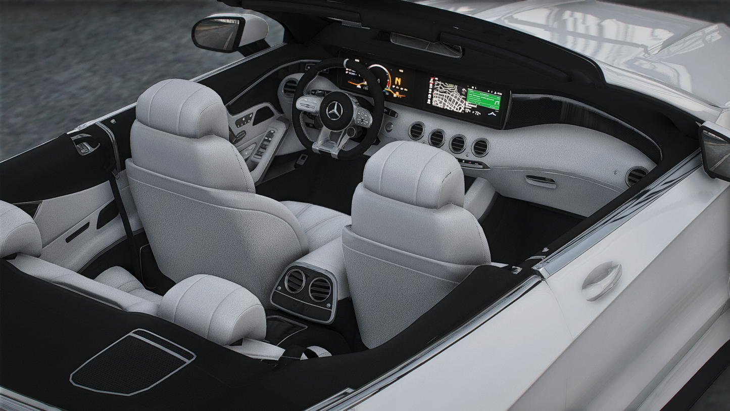 Mercedes S63 Cabrio Custom [Animated Roof]