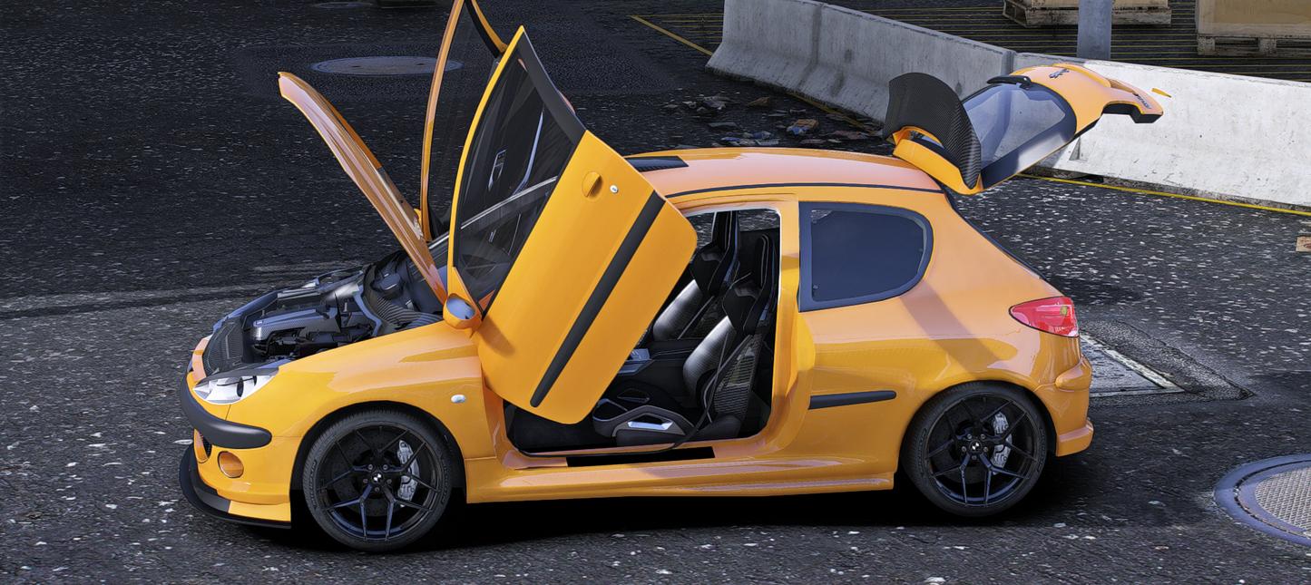 Peugeot 206 Swapped Interior BMW M3 2024 (5 Seater) ( Police Sirens )