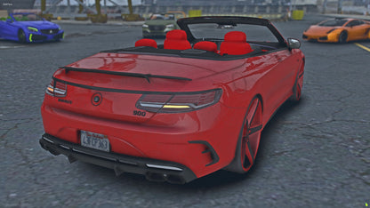 2019 Mercedes-Brabus S900 V12 Convertible on 28s Lexanis Auto-Roof