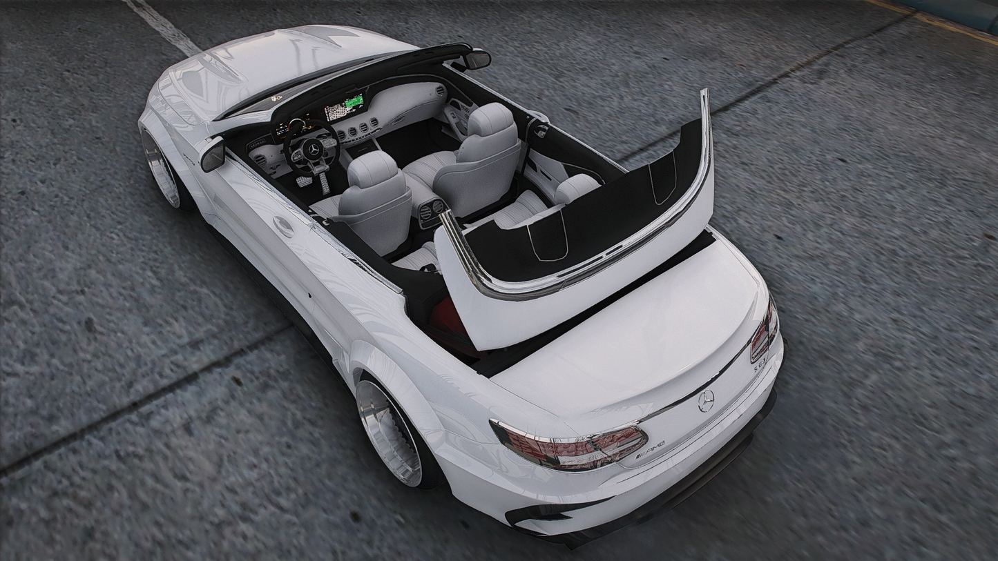 Mercedes S63 Cabrio Custom [Animated Roof]
