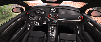 Audi RS3 8V Saloon (Animated Sunroof)