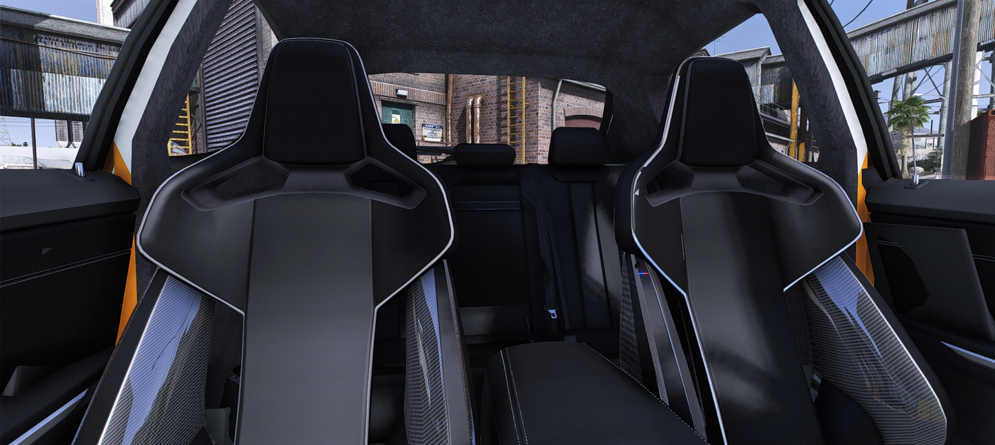 Peugeot 206 Swapped Interior BMW M3 2024 (5 Seater) ( Police Sirens )