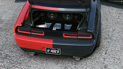 Dodge Challenger Hellcat 2 Colors Mixed Twin Turbo Custom (Animation Window)